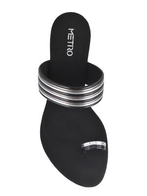 black one toe sandals - 15339964 - Standard Image - 4