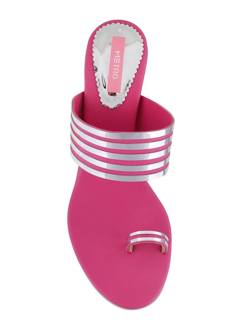 pink one toe sandals - 15339965 - Zoom Image - 4