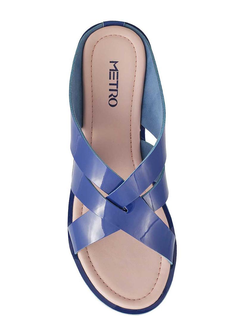 blue slip on sandals - 15339971 - Zoom Image - 4