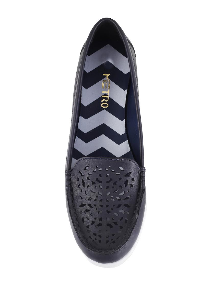 navy slip on loafers - 15340021 - Zoom Image - 4