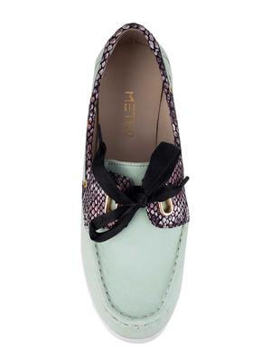 green slip on loafers - 15340051 - Standard Image - 4