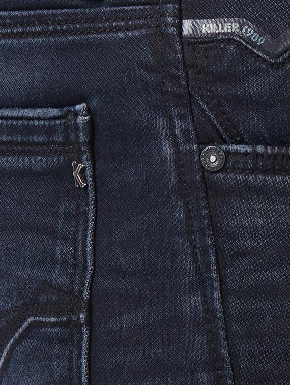 blue cotton washed jeans - 15340120 - Zoom Image - 4