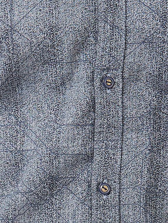 grey cotton casual shirt - 15340160 - Zoom Image - 4