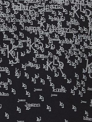 black cotton front print t-shirt - 15340184 - Standard Image - 4