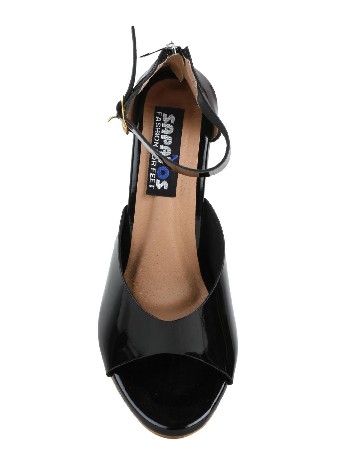 black ankle strap sandals - 15340307 - Zoom Image - 4
