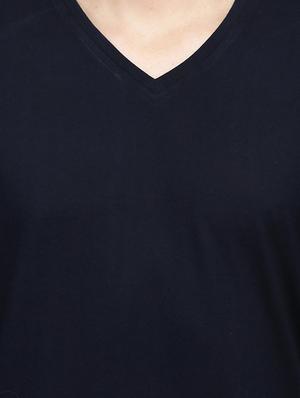 black cotton t-shirt - 15341461 - Standard Image - 4