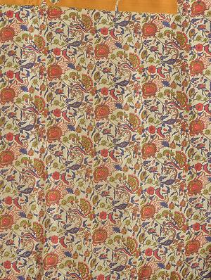 kalamkari printed saree with tassels with blouse - 15341491 - Standard Image - 4