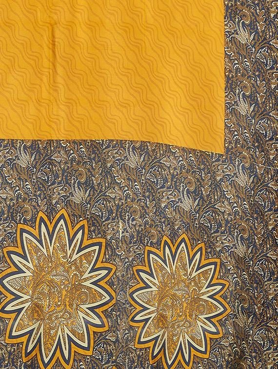kalamkari printed saree with tassels with blouse - 15341492 - Zoom Image - 4