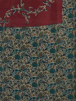 kalamkari printed saree with tassels with blouse - 15341493 - Standard Image - 4