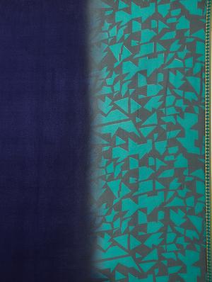lace border geometrical saree with blouse - 15341505 - Standard Image - 4