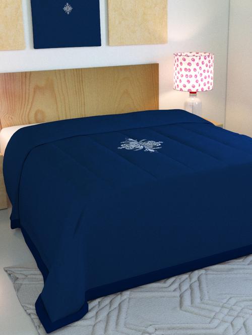 blue embroided double bed ac blanket - 15341759 - Very Small Image - 1