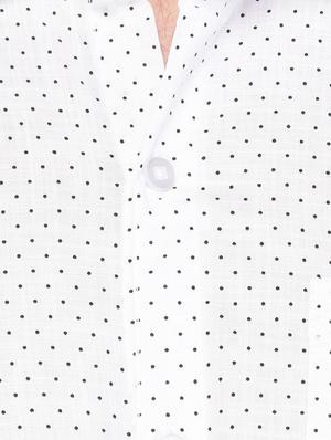 white cotton casual shirt - 15341791 - Standard Image - 4