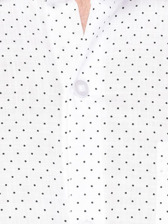 white cotton casual shirt - 15341791 - Zoom Image - 4