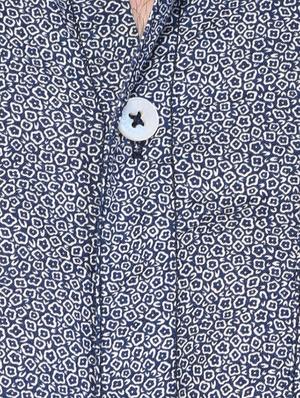 blue cotton casual shirt - 15341799 - Standard Image - 4