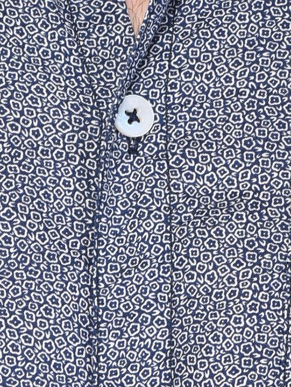 blue cotton casual shirt - 15341799 - Zoom Image - 4