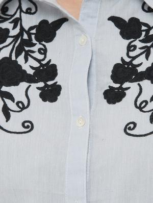 Embroidered yoke shirt - 15341972 - Standard Image - 4