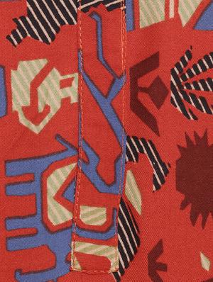 red rayon highlow kurta - 15342496 - Standard Image - 4