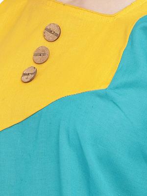 black cotton straight kurta - 15342527 - Standard Image - 4