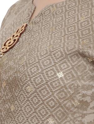 brown rayon straight kurta - 15342536 - Standard Image - 4