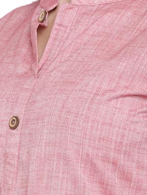 straight pink kurta - 15342541 - Standard Image - 4