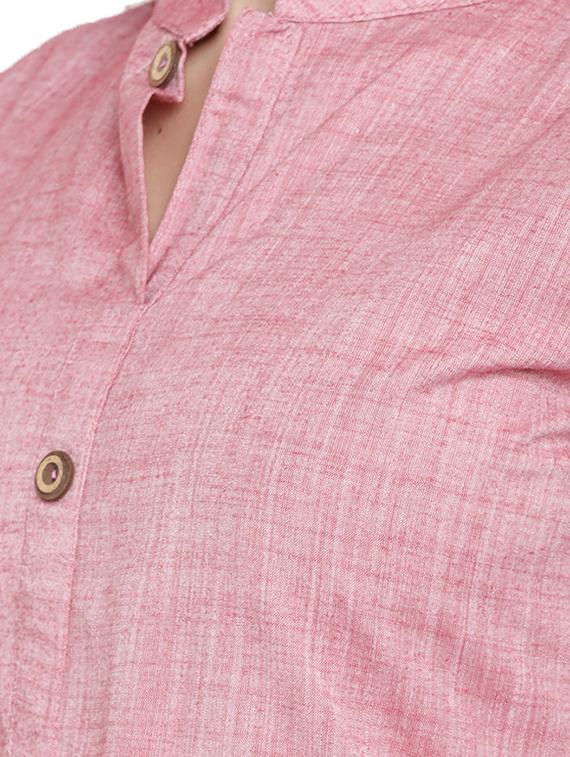 straight pink kurta - 15342541 - Zoom Image - 4
