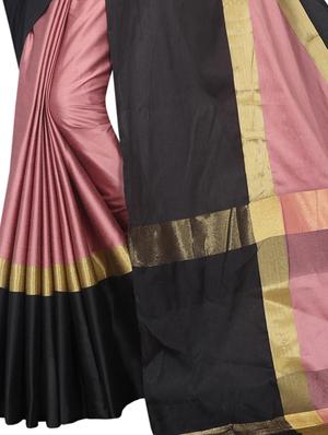 pink silk woven saree with blouse - 15342697 - Standard Image - 4