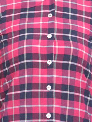 A-line multi checks kurta - 15343134 - Standard Image - 4