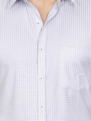 white polyester blend formal shirt - 15343436 - Standard Image - 4