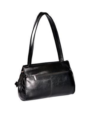 black leatherette (pu) regular handbag - 15343448 - Standard Image - 4
