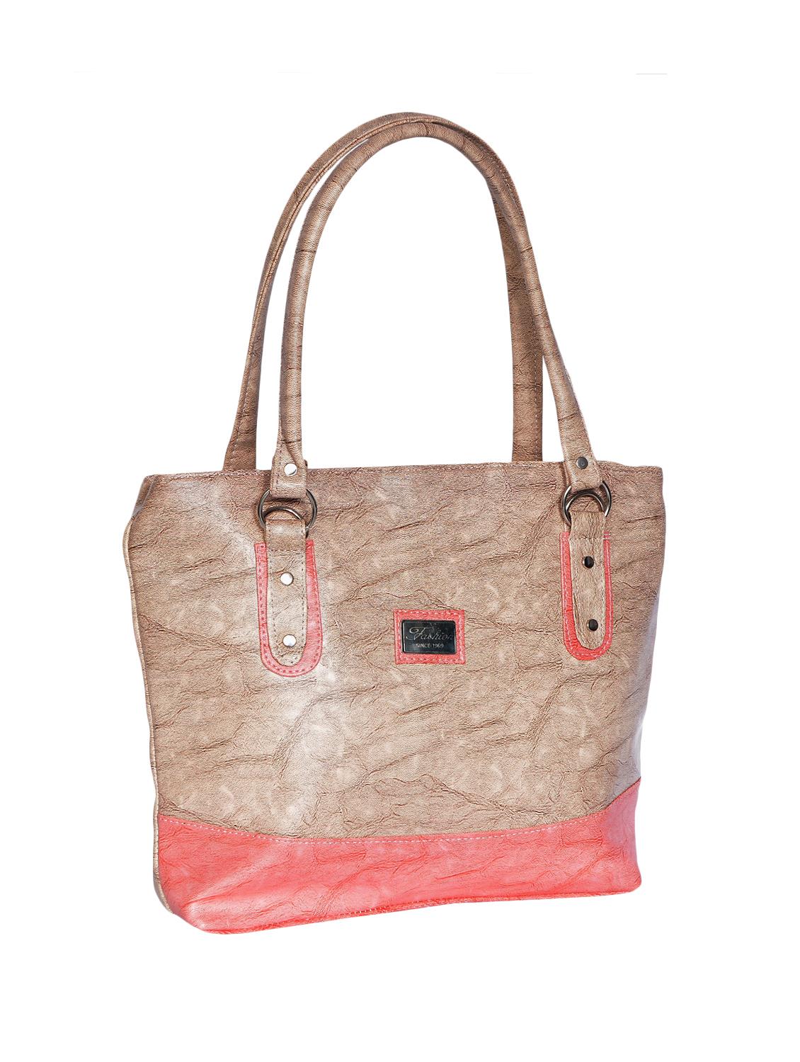 brown leatherette (pu) regular handbag - 15343449 - Zoom Image - 4