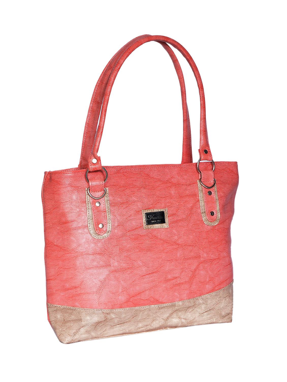 pink leatherette (pu) regular handbag - 15343450 - Zoom Image - 4