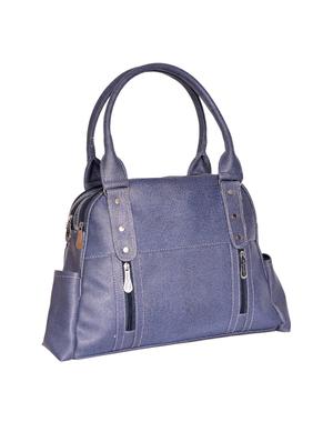 blue leatherette (pu) regular handbag - 15343457 - Standard Image - 4