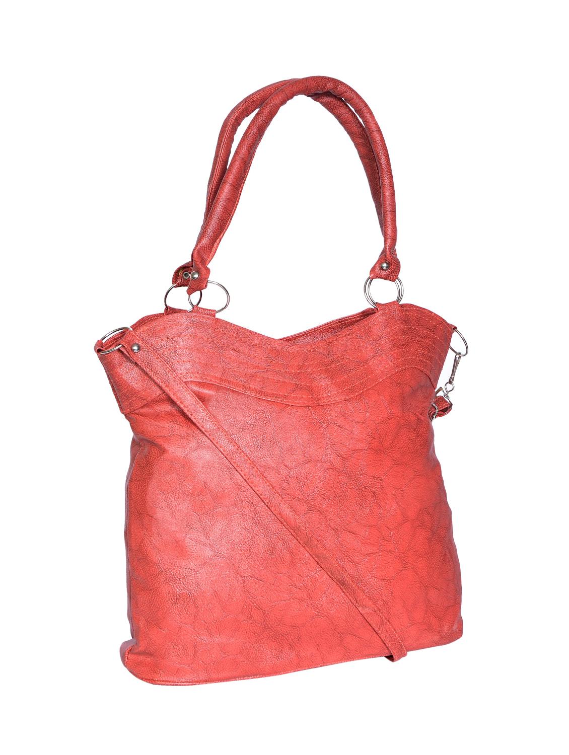 red leatherette (pu) regular handbag - 15343469 - Zoom Image - 4