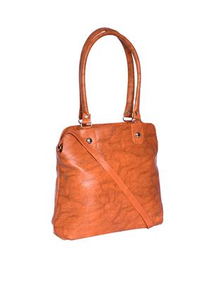 tan leatherette (pu) regular handbag - 15343491 - Standard Image - 4