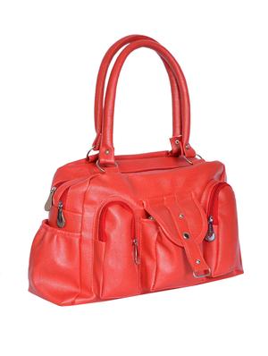red leatherette (pu) regular handbag - 15343493 - Standard Image - 4