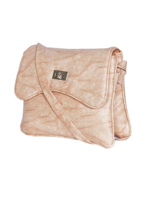 cream leatherette (pu) regular sling bag - 15343603 - Standard Image - 4