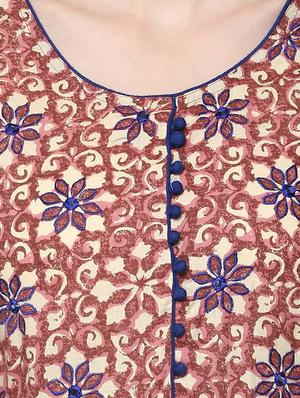 a-line printed kurta - 15344505 - Standard Image - 4