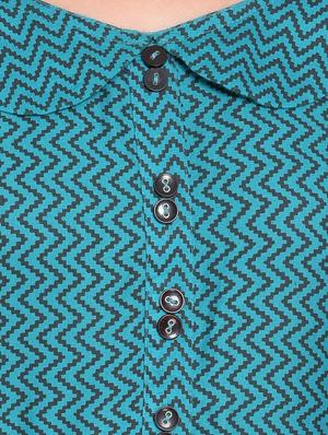 a-line printed kurta - 15344563 - Standard Image - 4