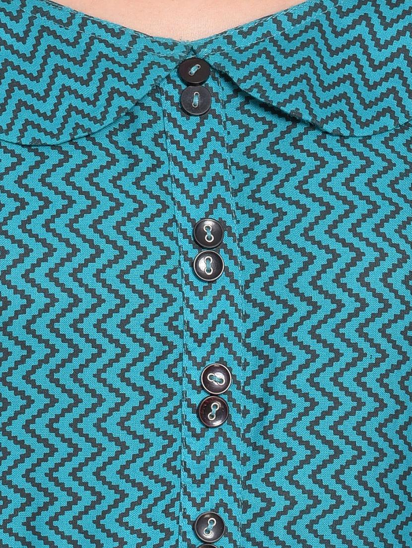 a-line printed kurta - 15344563 - Zoom Image - 4