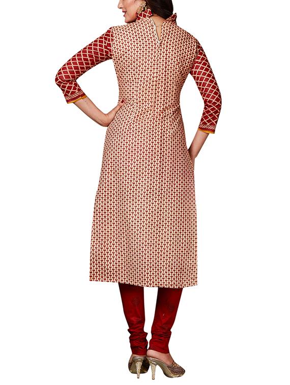 multi colored unstitched combo suit - 15344673 - Zoom Image - 4