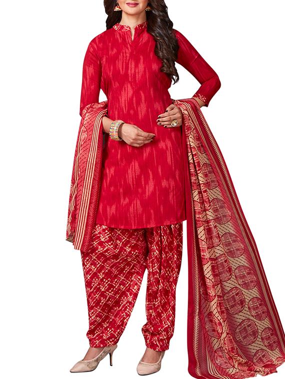 multi colored unstitched combo suit - 15344715 - Zoom Image - 4
