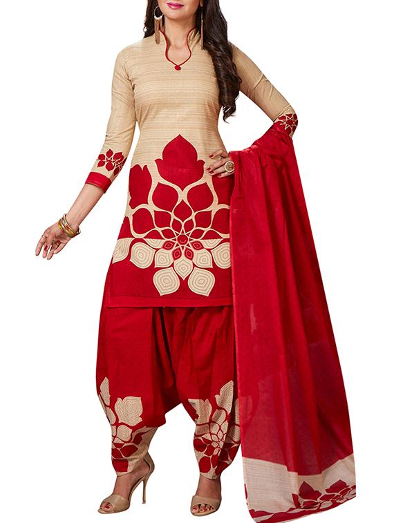 multi colored unstitched combo suit - 15344758 - Zoom Image - 4