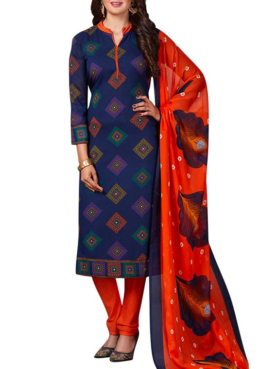 multi colored unstitched combo suit - 15344810 - Zoom Image - 4