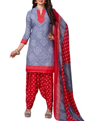 multi colored unstitched combo suit - 15344913 - Standard Image - 4