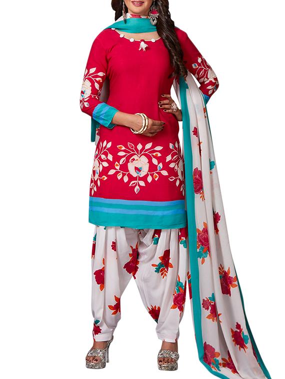 multi colored unstitched combo suit - 15344968 - Zoom Image - 4