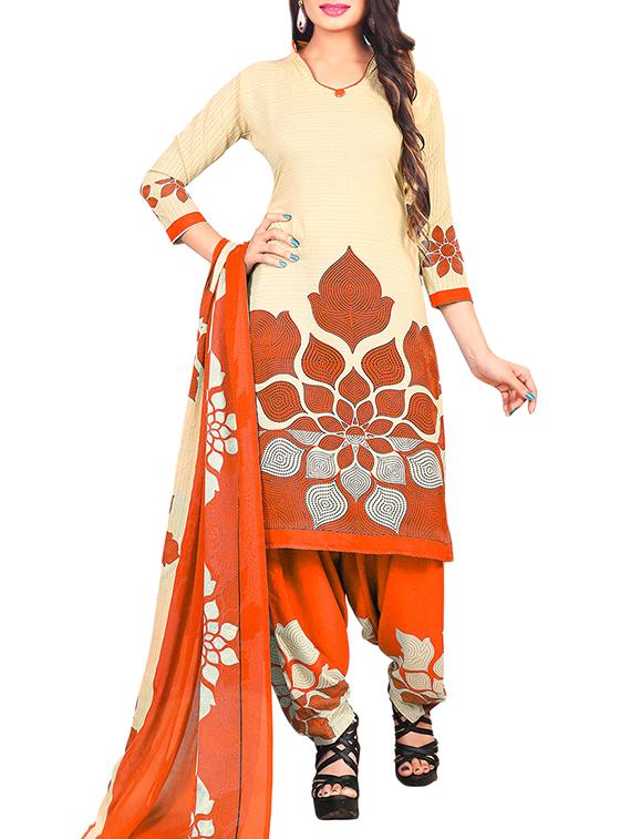 multi colored unstitched combo suit - 15345065 - Zoom Image - 4