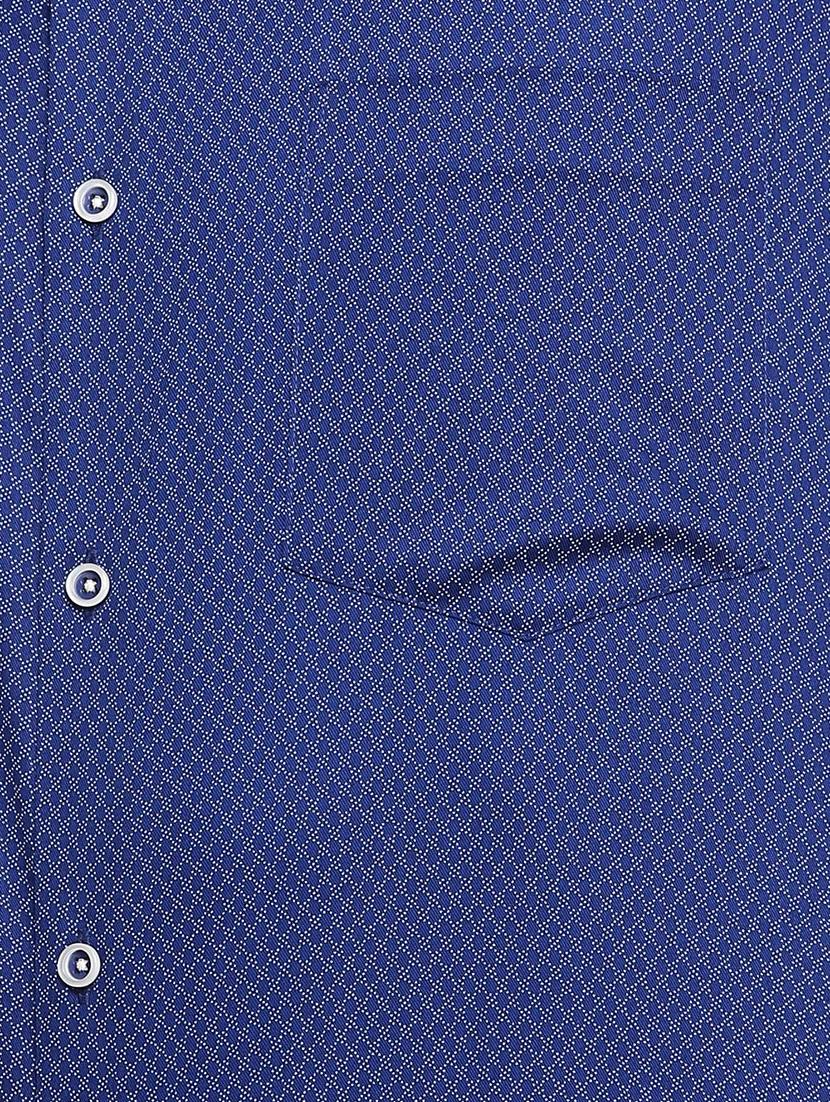 blue cotton formal shirt - 15345181 - Zoom Image - 4