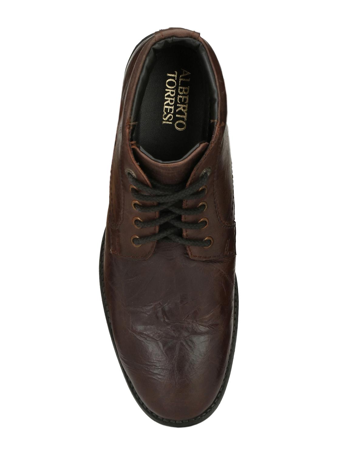 brown Leather lace-up derby - 15345191 - Zoom Image - 4