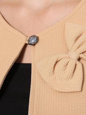 Bow detail crop shrug - 15345363 - Standard Image - 4