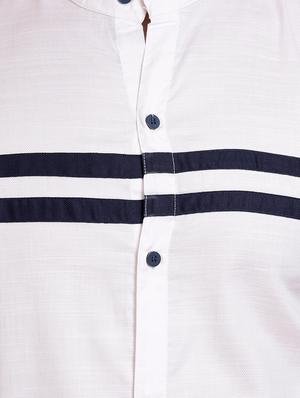 white cotton casual shirt - 15345509 - Standard Image - 4